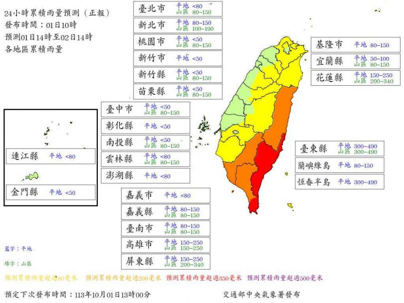 明日有颱風假？7縣市風雨達停班課標準　14縣市暴風圈侵襲率破90%