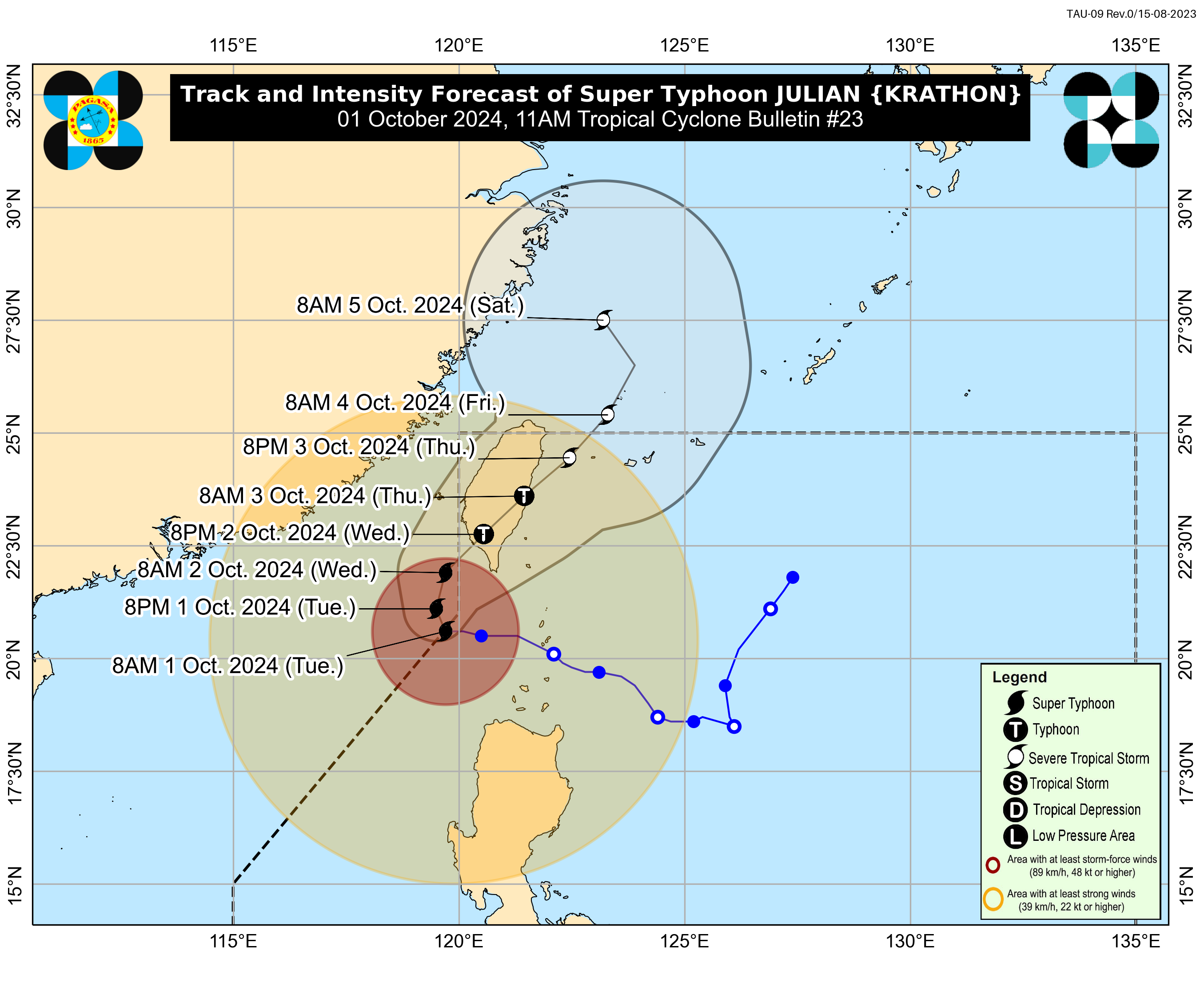 ▲▼ 菲律賓氣象局（Pagasa）預測。（圖／翻攝自Pagasa）