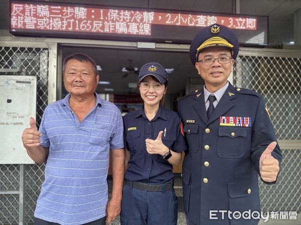 ▲里港警分局九如分駐所女所長蔡惠茹上任             。（圖／記者陳崑福翻攝）