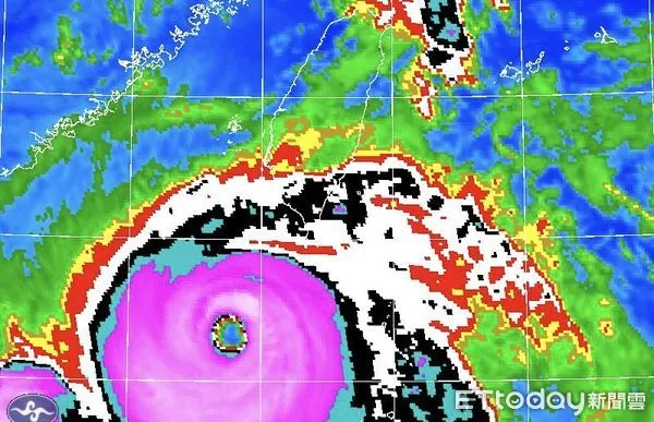 ▲▼山陀兒颱風。（圖／中央氣象署）