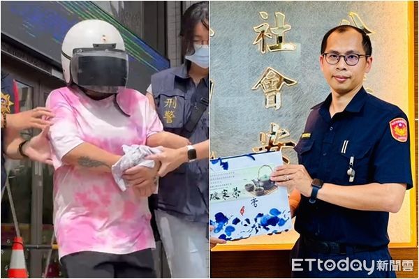 ▲▼新北土城分局清水派出所所長劉宗鑫遭女毒蟲駕車拖行，不幸殉職。（合成圖／記者陳以昇攝、記者陳以昇翻攝）