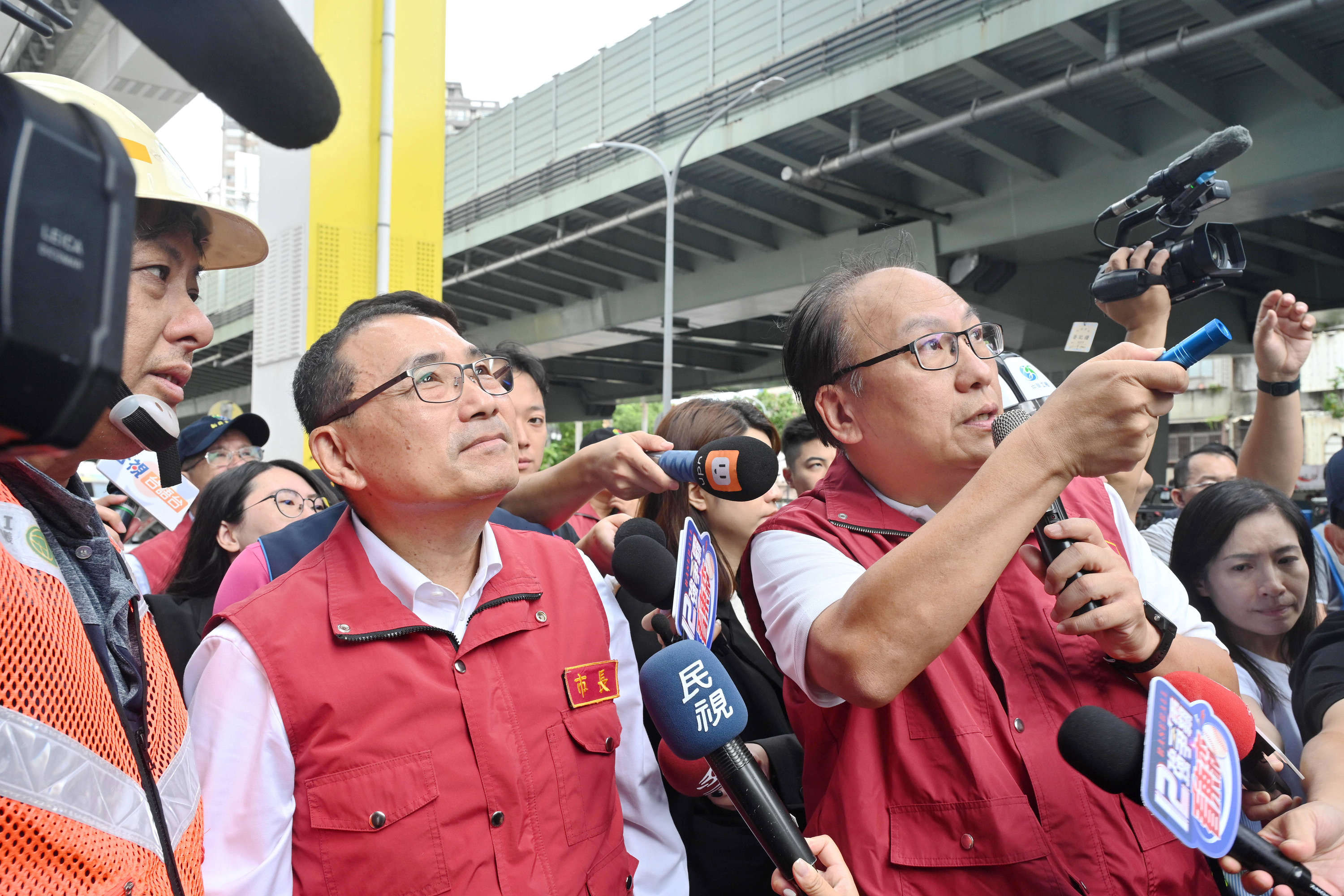 ▲視察環狀線防颱整備 侯友宜：全力守護市民安全。（圖／新北市捷運局提供）