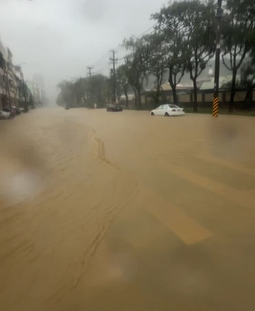 圖 快訊／山陀兒登陸高雄強風豪雨 美術館豪