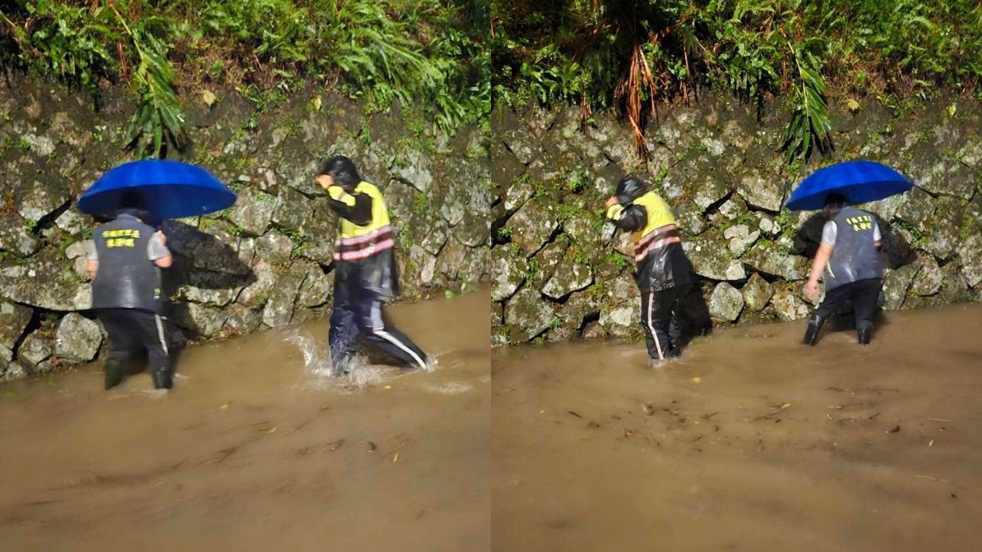 ▲山陀兒豪雨肆虐　瑞芳警助排除淹水險情。（圖／翻攝自《瑞芳大小事》臉書社團）