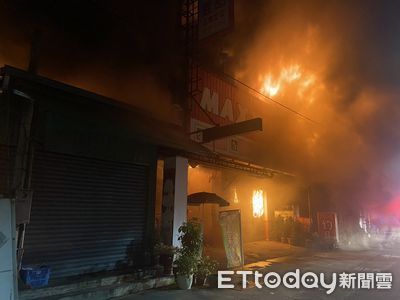 菸蒂丟垃圾桶釀3店燒光　輪胎行老闆喊「不可能是我」鳥瞰圖打臉