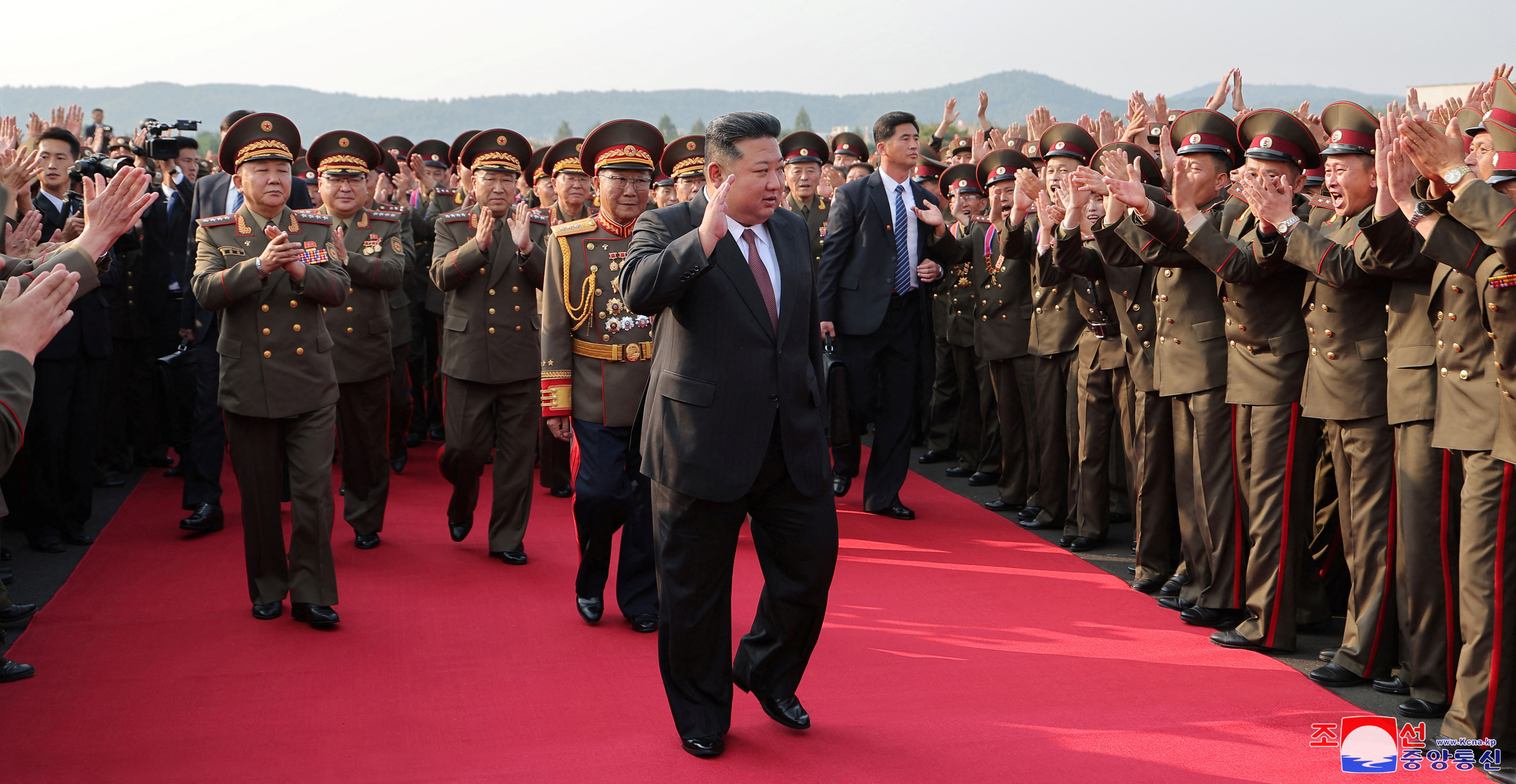 ▲▼金正恩7日前往參加金正恩國防綜合大學創校60周年紀念，發表演說。（圖／路透）