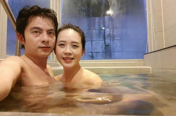 黎雨青與陳嫚羚婚外情超過10年，陳更曾傳泡湯照片挑釁蕭姓正宮，導致蕭女身心俱疲。（圖／讀者提供）