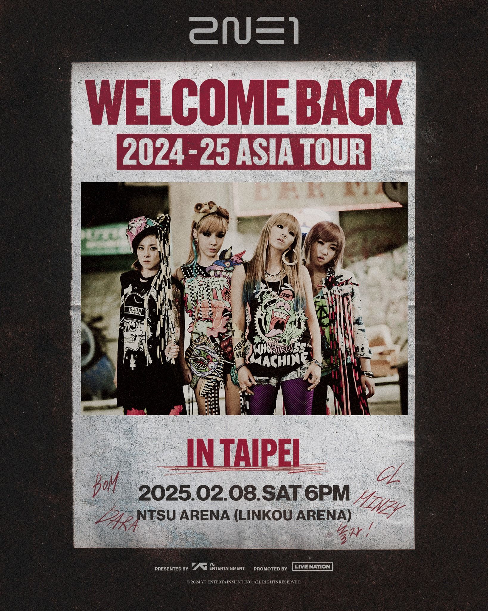 ▲▼2NE1。（圖／翻攝自Facebook／Live Nation Taiwan 理想國）