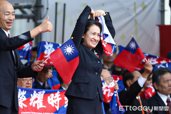 ▲中華民國雙十國慶典禮，副總統蕭美琴觀禮。（圖／記者林敬旻攝）