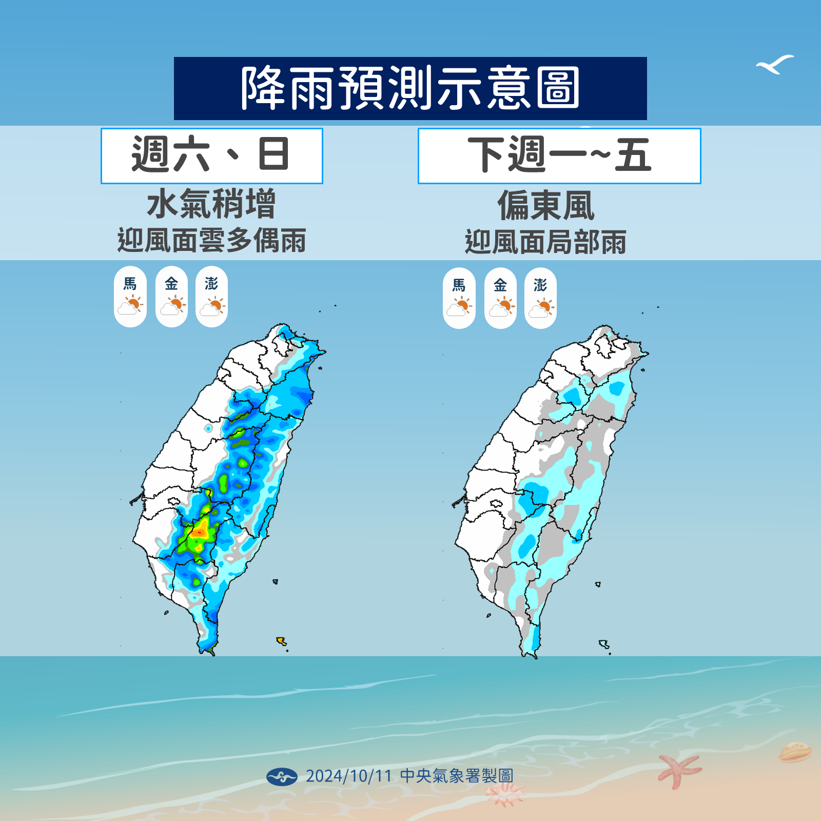 ▲▼天氣趨勢。（圖／氣象署提供）