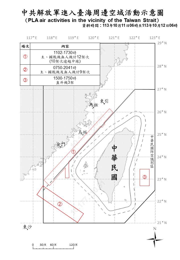 ▲▼共機動態。（圖／國防部提供）