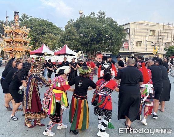 ▲台南市原住民族事務委員會歡迎紐西蘭毛利族人的到來，在台南市歸仁區仁壽宮安排一場別開生面的文化交流會。（圖／記者林東良翻攝，下同）