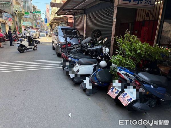 ▲▼休旅車衝撞80歲男騎士             。（圖／記者陳以昇翻攝）