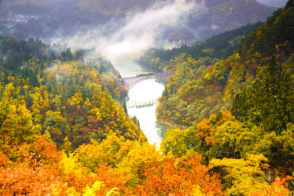 ▲▼福島第一只見川橋梁。（圖／取自免費圖庫photo AC）