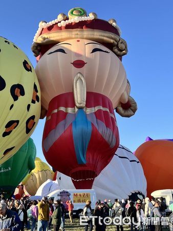 ▲媽祖熱氣球海外升空。（圖／記者楊漢聲翻攝）