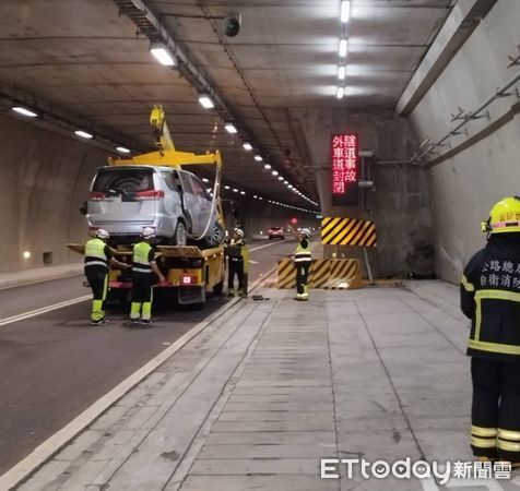 ▲台九線半埔隧道內交通事故            。（圖／記者陳崑福翻攝）