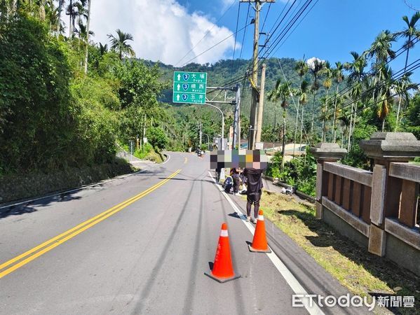 ▲▼  台三線玩車熱門路段，常見機車失控打滑自摔 中埔警呼籲行車安全  。（圖／中埔分局提供）