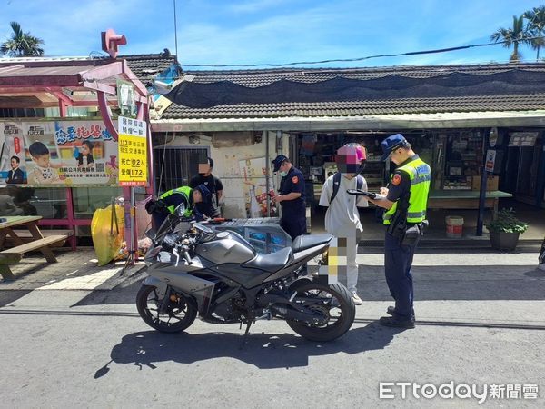 ▲▼  台三線玩車熱門路段，常見機車失控打滑自摔 中埔警呼籲行車安全  。（圖／中埔分局提供）