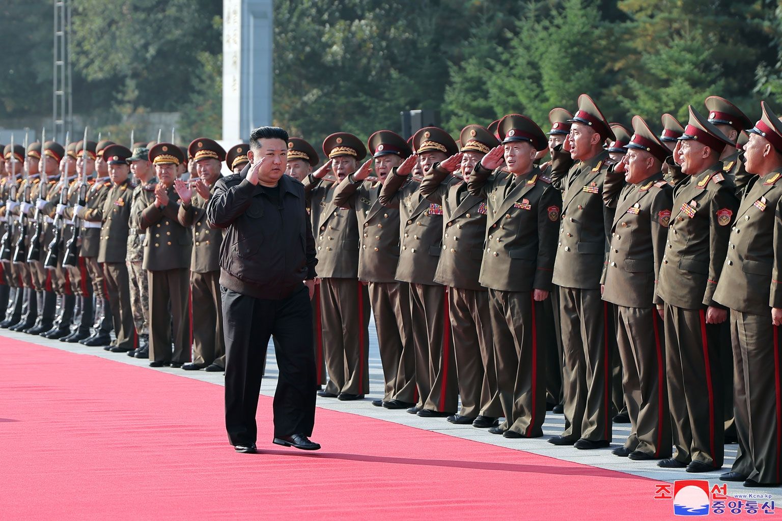 ▲▼ 金正恩視察第二軍團。（圖／朝中社）