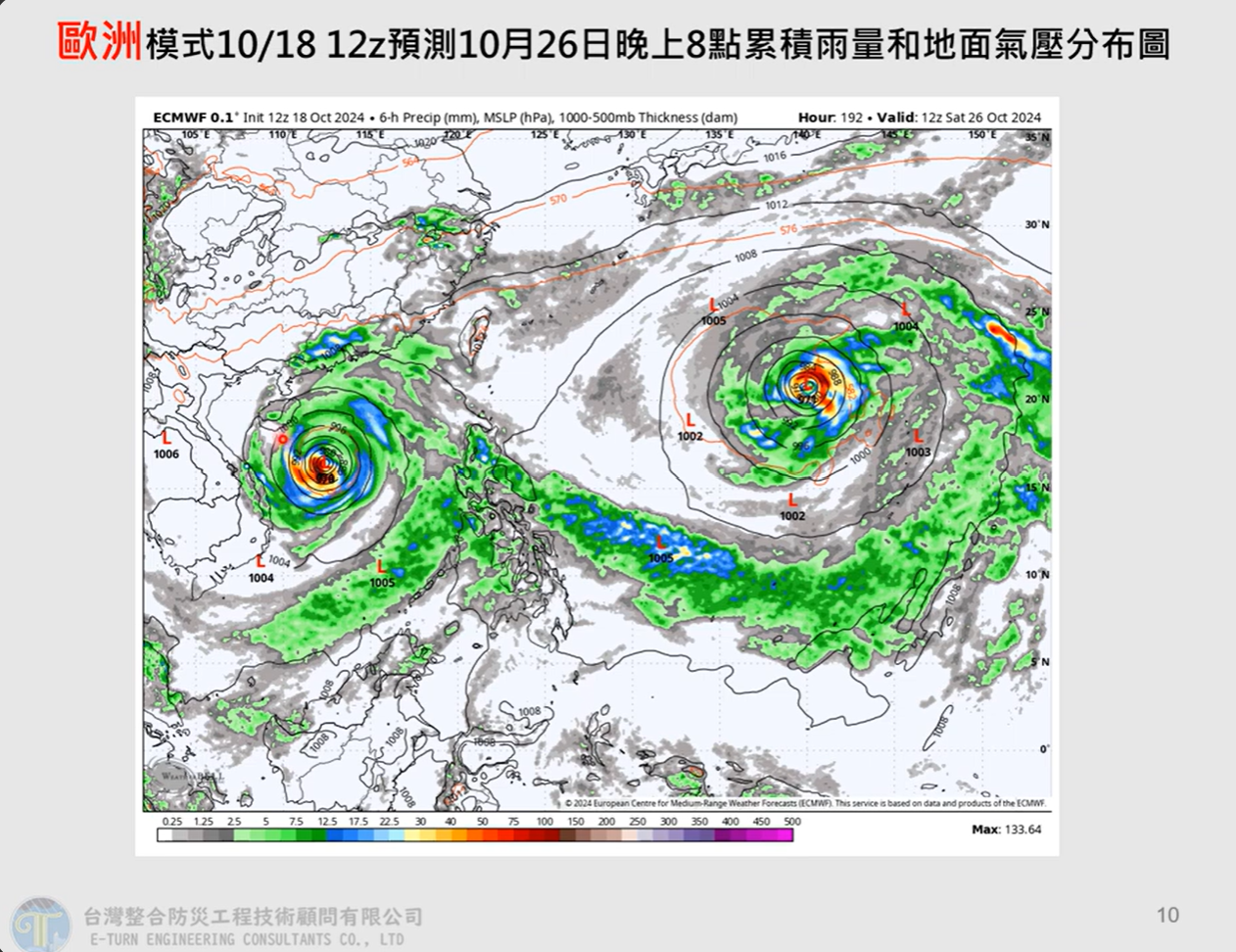 ▲▼歐洲模式預測下周可能有兩個颱風生成。（圖／賈新興臉書）