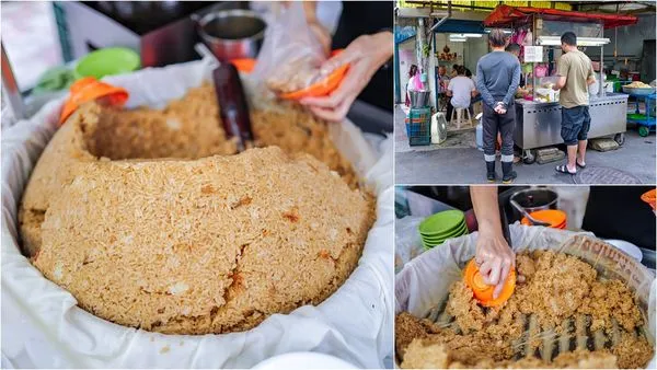 ▲▼台北大同區早餐推薦，大龍峒熊會長油飯。（圖／部落客陳小可提供）