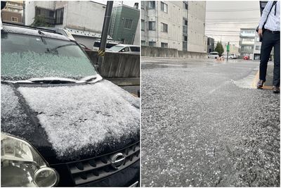 日本北海道札幌市降初雪　較去年提早22天