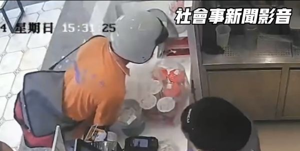 ▲▼高雄男備環保杯買手搖要店員洗，「吸管沒幫丟」怒吐飲料大鬧店家。（圖／翻攝社會事新聞影音）