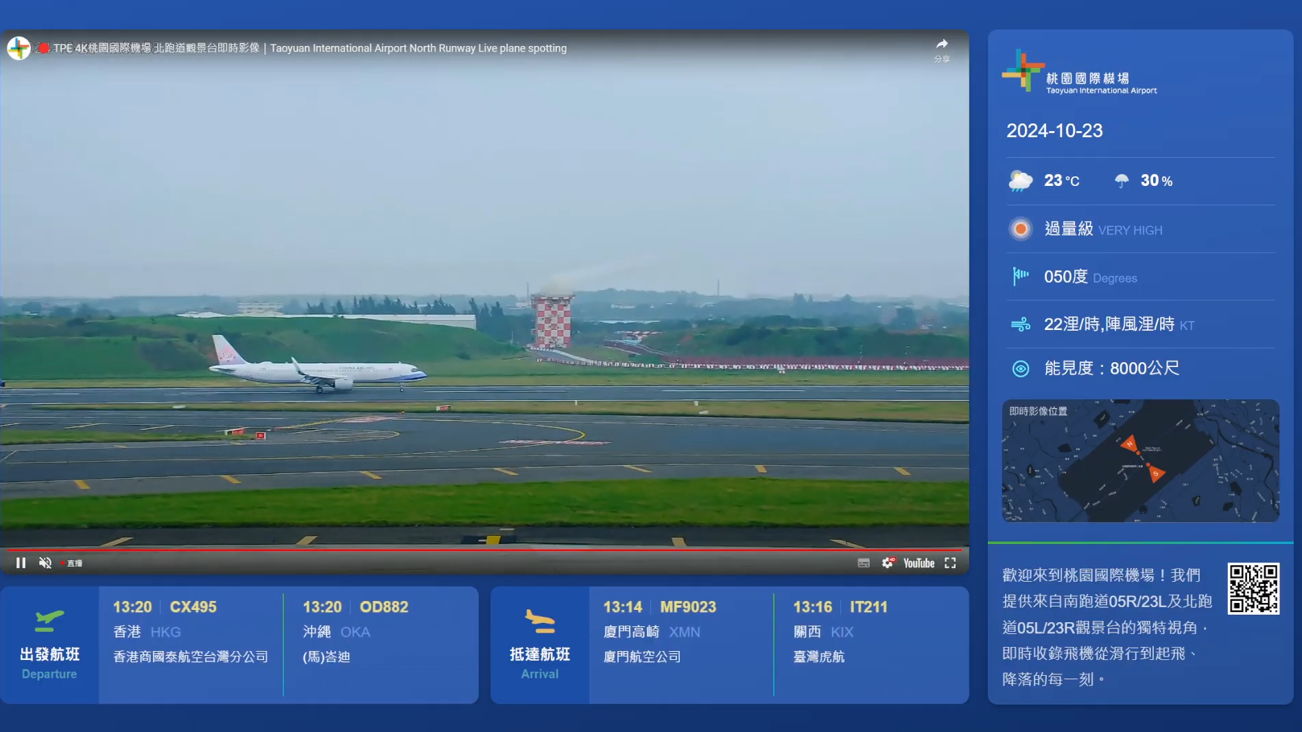 ▲▼桃園國際機場即時影像上線，24小時直播南北跑道及機坪實況。（圖／桃機公司提供）