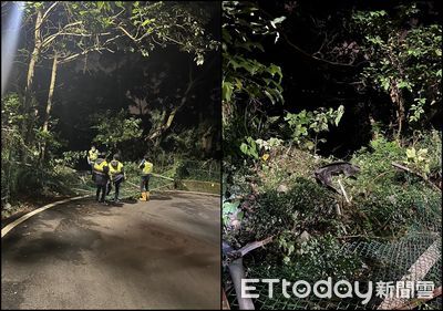 快訊／新北五股1轎車深夜走山路「衝下邊坡」1傷