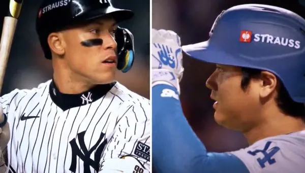 ▲道奇二刀流巨星大谷翔平與洋基重砲賈吉（Aaron Judge）世界大賽交鋒，當今棒球界最耀眼兩顆巨星的世紀之戰。（圖／截自MLB X）