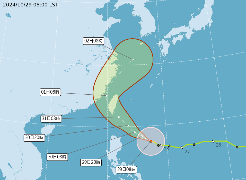 ▲▼天氣趨勢。（圖／氣象署提供）