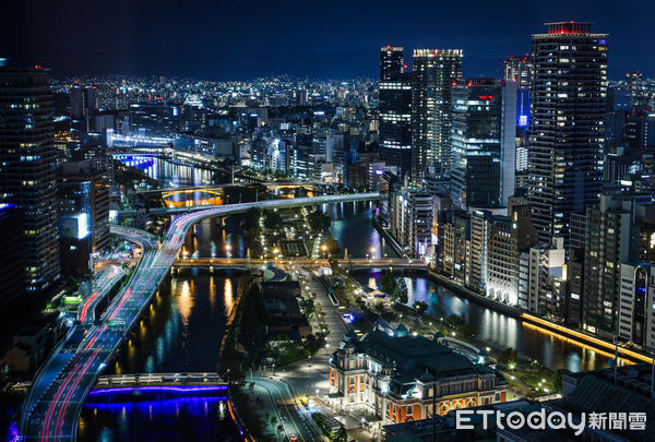 ▲▼大阪夜景，水都大阪。（圖／記者蔡玟君攝）