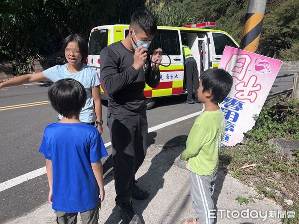 ▲苗栗泰安鄉今下午發生虎頭蜂攻擊人事件，3名大人和3名小孩都被蜂螫送醫。（圖／記者楊永盛翻攝）