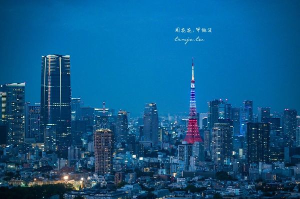 ▲▼東京「免費」夜景推薦！欣賞夕陽的絕佳位置　太陽下山後的藍調時刻超夢幻。（圖／部落客周花花提供）