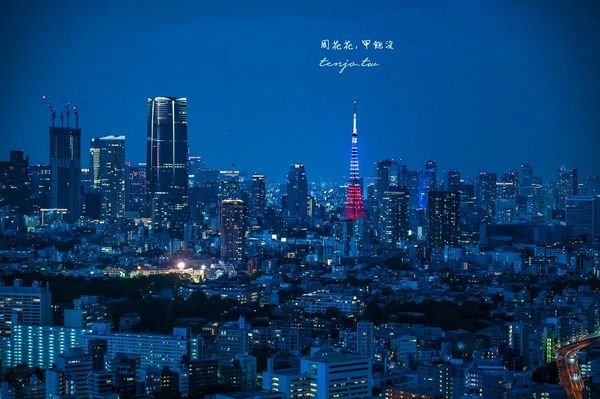 ▲▼東京「免費」夜景推薦！欣賞夕陽的絕佳位置　太陽下山後的藍調時刻超夢幻。（圖／部落客周花花提供）