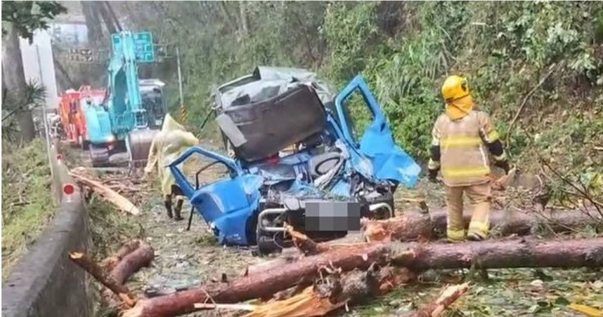 康芮肆虐！合歡山14級強風「破紀錄」　路樹砸小貨車害副駕女乘客身亡