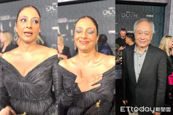 ▲《沙丘：預言》紐約首映會，塔布（Tabu）、李安。（圖／記者蕭采薇攝）