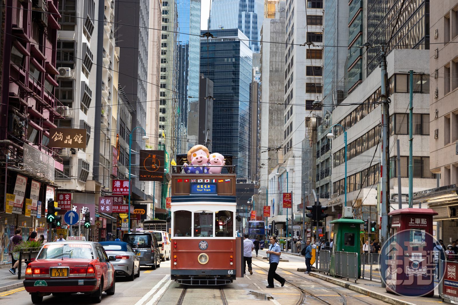 香港「電車全景遊」復刻1920年代的古典敞篷電車，連麥兜也可愛出動了。