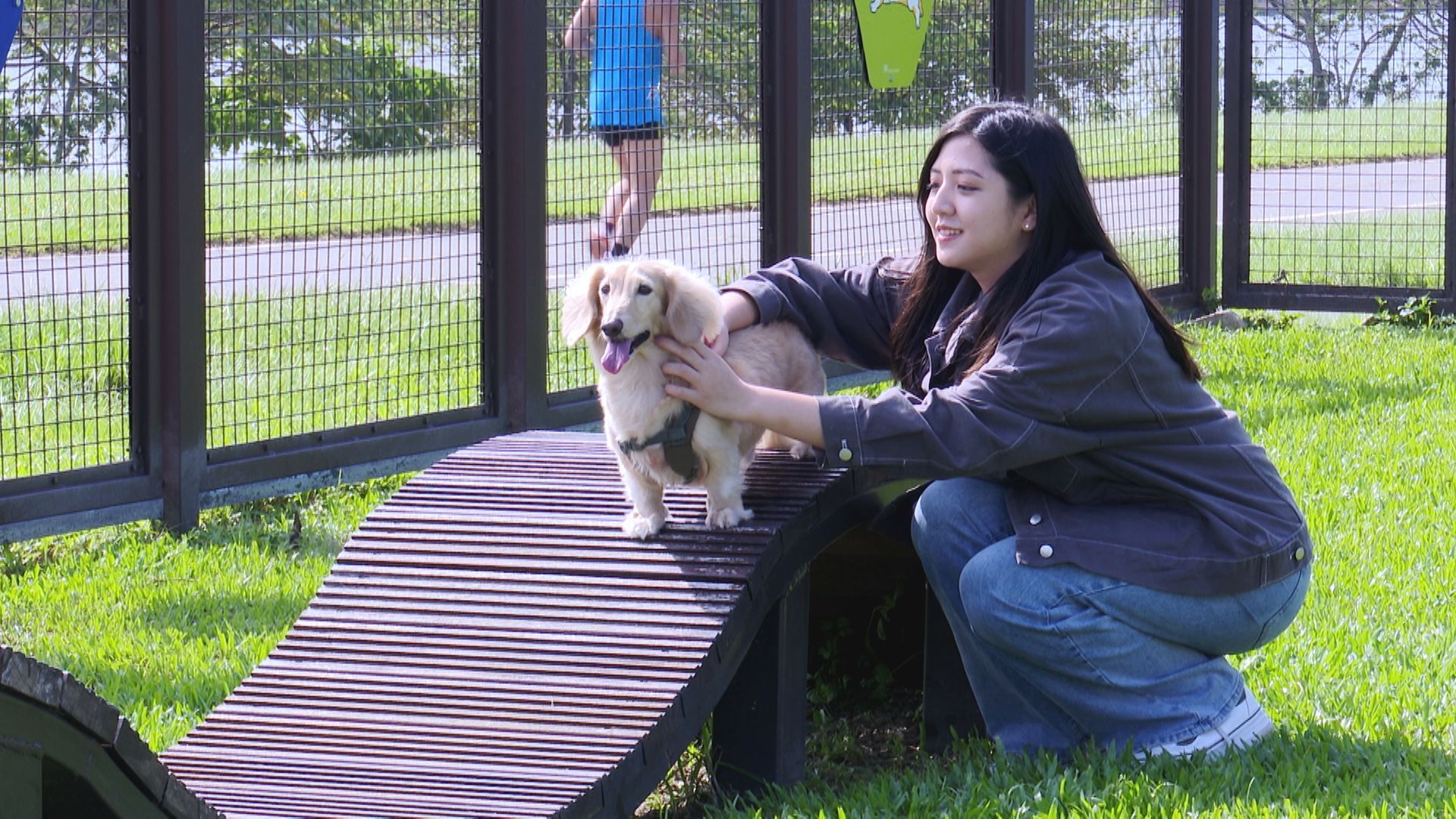 ▲率全國之先！永鴻生技認養狗公園 蔣萬安：打造動物友善城市▼             。（圖／記者鄭遠龍攝）