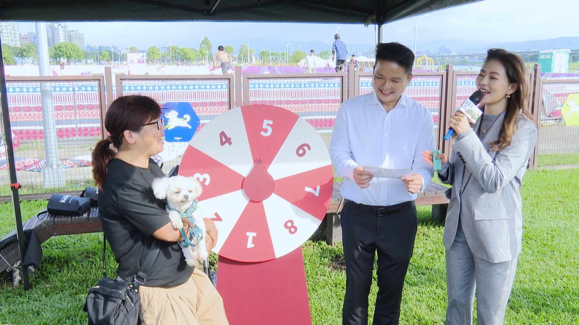 ▲率全國之先！永鴻生技認養狗公園 蔣萬安：打造動物友善城市▼             。（圖／記者鄭遠龍攝）