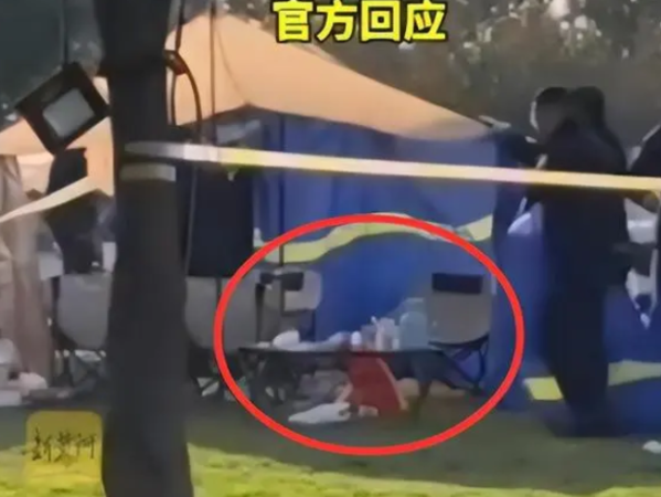 ▲▼2陸男在公園帳篷內死亡。（圖／翻攝自微博）