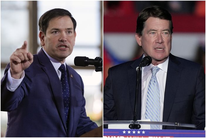 ▲▼ 美國國務卿可能人選包括聯邦參議員盧比歐（Marco Rubio）、聯邦參議員海格提（Bill Hagerty） 。（圖／達志影像／美聯社）