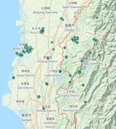 ▲▼今年1月到11月7日中南部地區發生89起地震，顯著有感地震13起、小區域地震76起。（圖／氣象署提供）