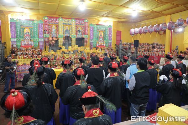 ▲台南市安南區鹿耳門天后宮時隔30餘年，廟方主辦「甲辰年媽祖姊妹會暨七朝朝真禮斗祈安賜福大法會」，邀集各界奉祀媽祖齊聚一堂。（圖／記者林東良翻攝，下同）