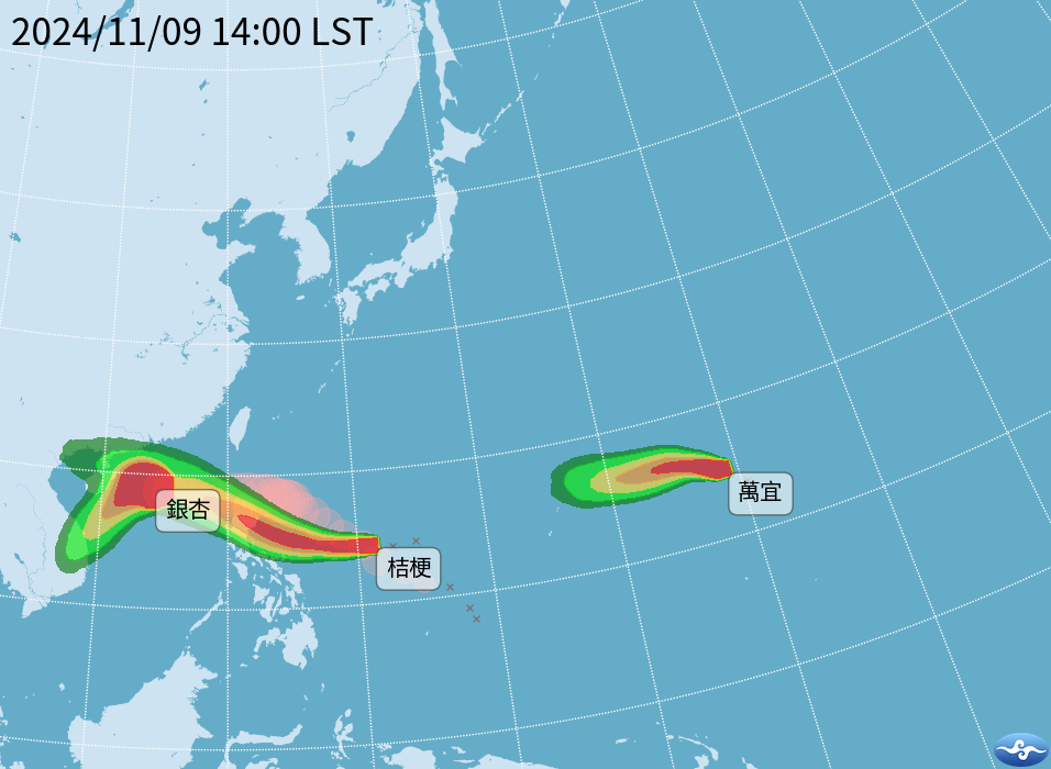 ▲▼颱風,天氣。（圖／氣象署提供）