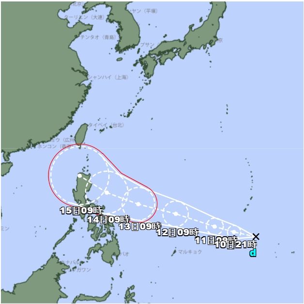 ▲▼熱帶低氣壓生成。（圖／日本氣象廳）