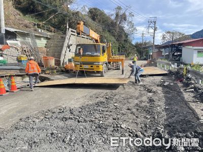 梨山天坑路坍今搶通　開放小車限時通行