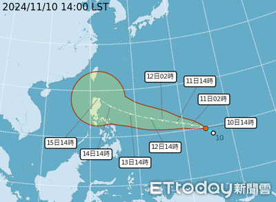 天兔颱風估今晚生成「恐北轉撲台」　桔梗挑戰中颱2地雨下到紅爆