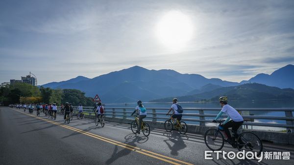 ▲2024日月潭Come!BikeDay自行車嘉年華，車友騎聚向山。（圖／日月潭國家風景區管理處提供）