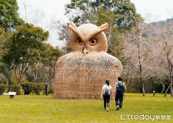 ▲奧萬大國家森林遊樂區慶30周年，推出「奧萬大竹夢30」竹編裝置藝術。（圖／林業保育署南投分署提供）